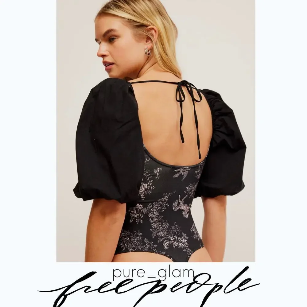 Free People floral bodysuit
